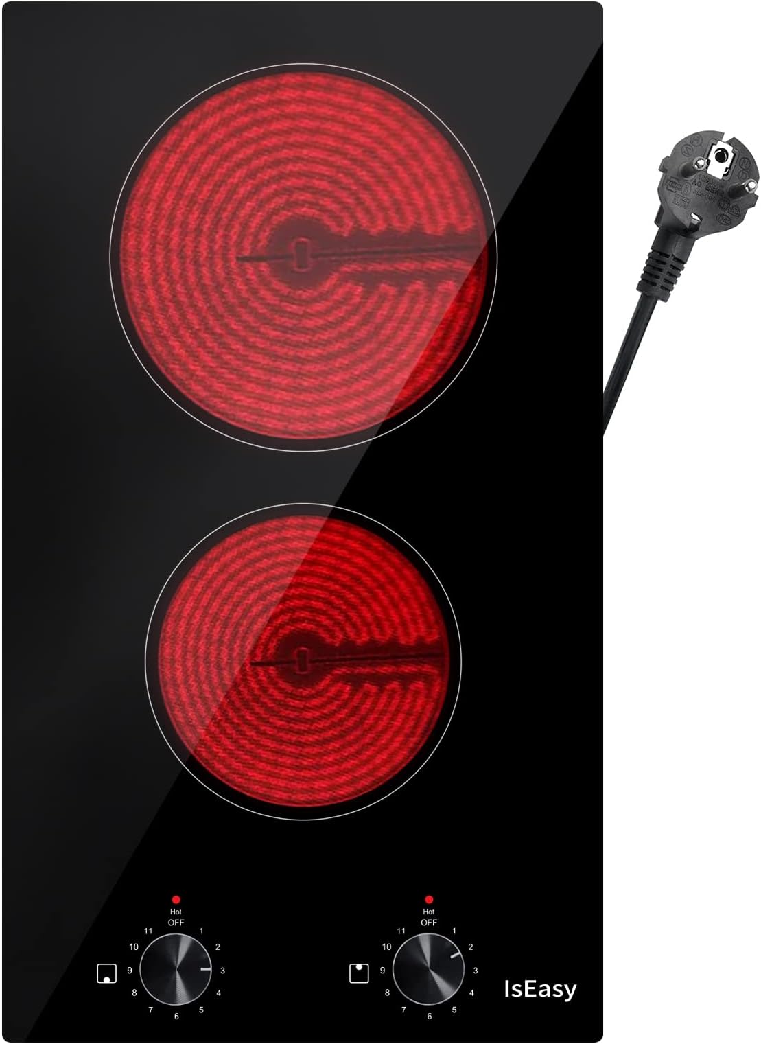 Ehskzjh Iseasy Plaque Gaz 3 Feux, Plaque De Cuisson Gaz 3 Feux, Naturel