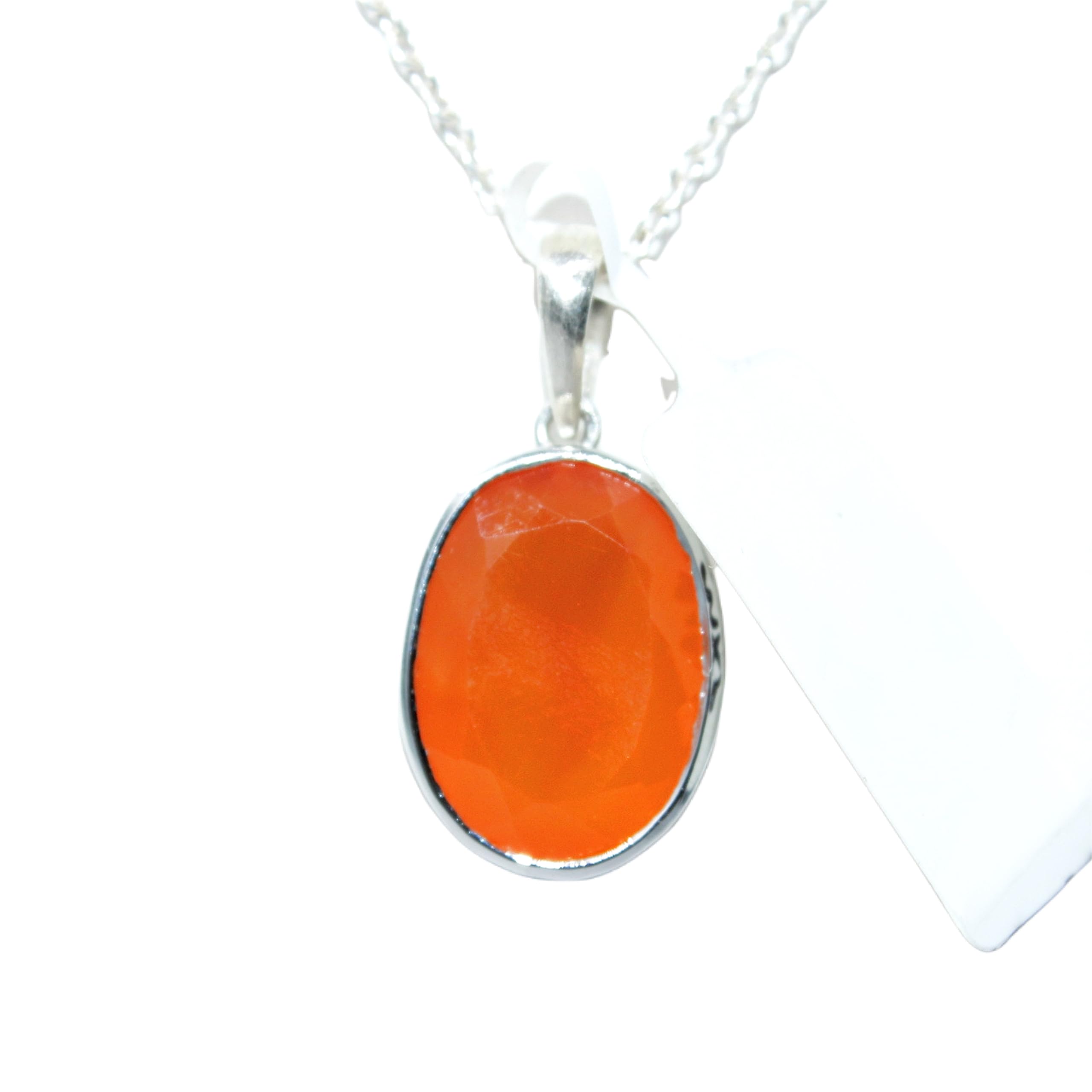 Colgante de cornalina hipoalergénico de plata 925 locket para cuello sensible de mujer 8