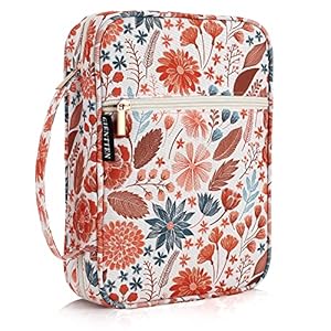 Gientten Bibelhülle für Frauen mit Blumendruck