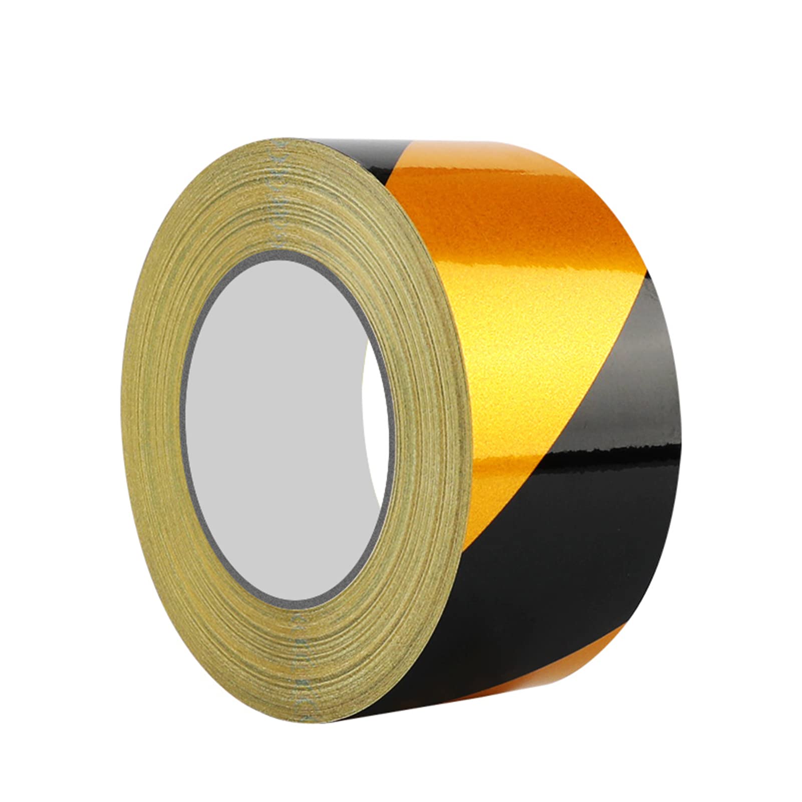 VHcgCGJ reflective tape, Hazard Warning Tape Tapes PVC Self-Adhesive Reflective Adhesive Barricade(Black)