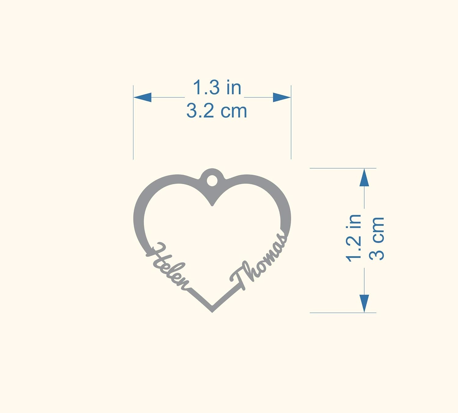 Personalized Heart Keychain with 2 Names, Laser Cut Double Names, Custom Any Name Keyring with Tassel for Women, Birthday Gift for Her, Grandma Sister Mom, Stainless Steel Jewelry Key chain Handmade : Handmade Products