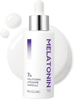 MAXCLINIC Melatonin Shot Ampoule - 7-Day Clarifying, Refining & Hydrating Face Ampoule Serum with Niacinamide, Vitamin C, Tranexamic & Hyaluronic Acid for Uneven Tone - Korean Skin Care 1.69 fl oz