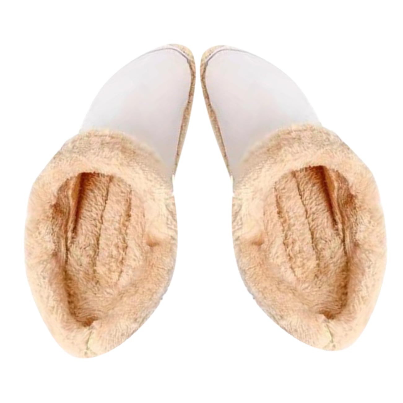4pares Plantillas De Invierno Fluffy Inserciones Calientes y Desmontables Para Zuecos Aislantes y Cómodas Para Hombres y Mujeres Calzado De Invierno