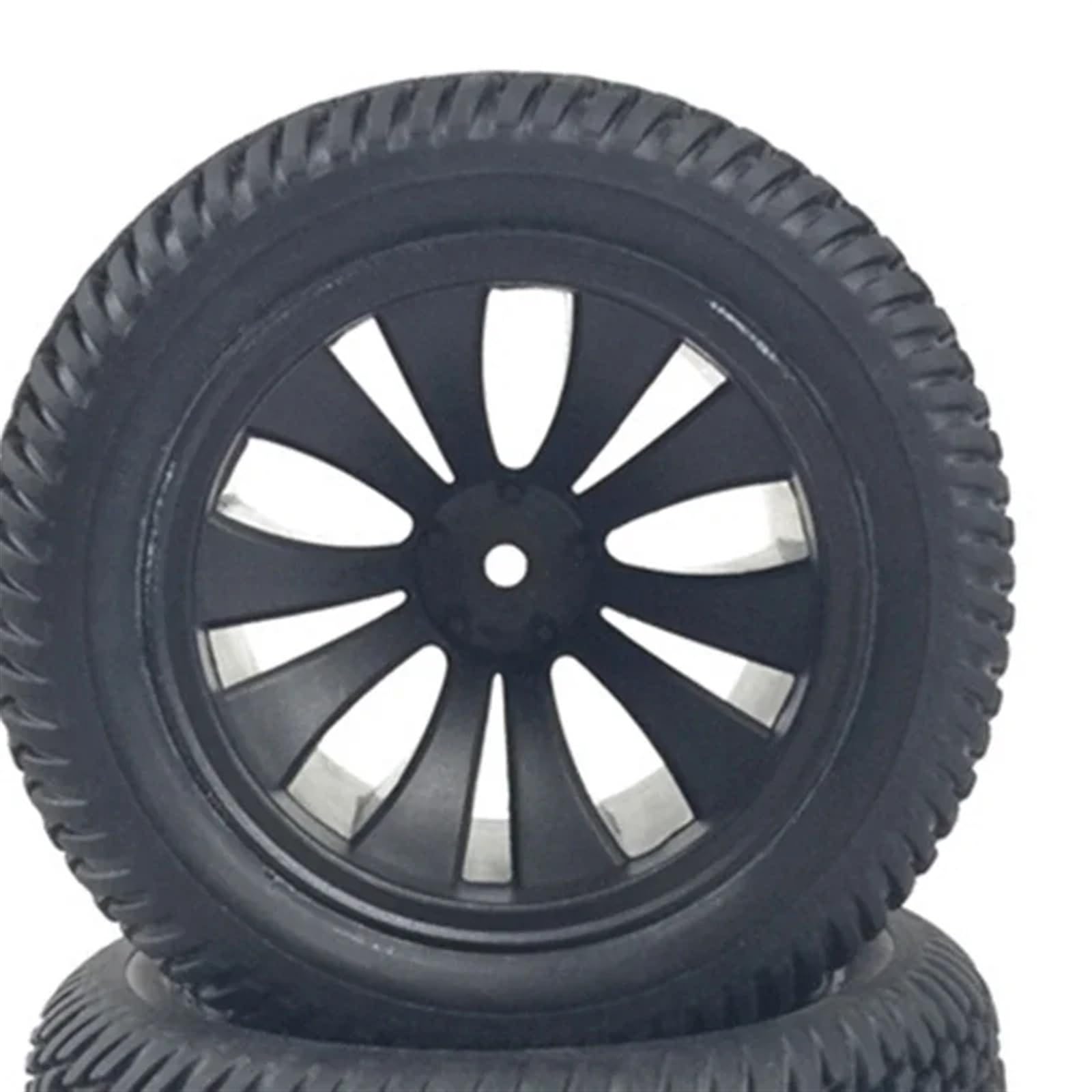PLOQAZEH 4 Pneus RC 90 Mm Pour Wltoys 144001, HBX 16889, SG1601 – Caoutchouc Durable, Hexagone 12 Mm – Améliore L’adhérence