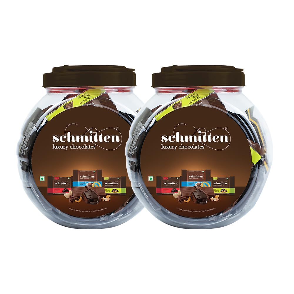 Schmitten Home Bites Assorted Dark And Milk Chocolates Minis - Pack Of 2, 490G Jar Each, Premium Selection, 980 grams (B0BRCNN28N) Amazon Price History, Amazon Price Tracker