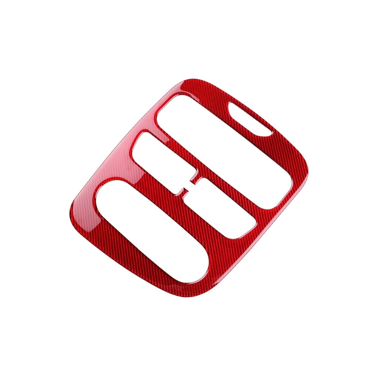 VNHLOTVJL Real Soft Carbon Fiber Car Central Control Panel Interior Trim Sticker Compatible for Renault Clio 3 2013-2018 LHD RHD Accessories(Red Carbon)