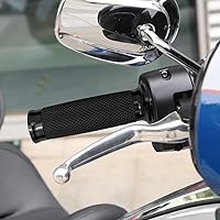 Vista 3 de HDBUBALUS 1" Electronic Throttle Defiance Handlebar Grips 25mm Hand Grips Fit for Harley Touring Street Glide Road King Road Glide Electra Glide