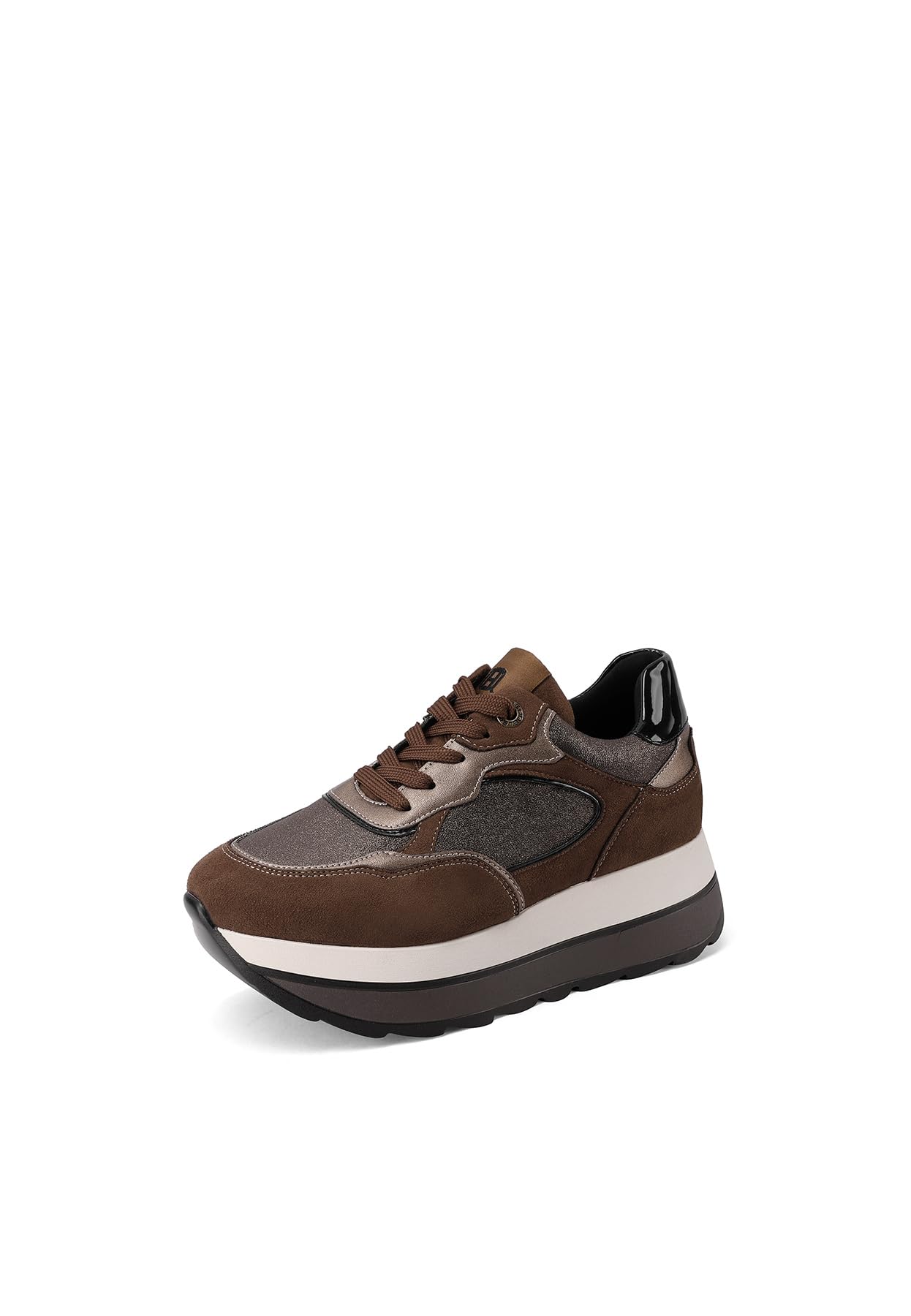 QUEEN HELENA Scarpe da Ginnastica Platform Sneakers Alte Donna X33-18