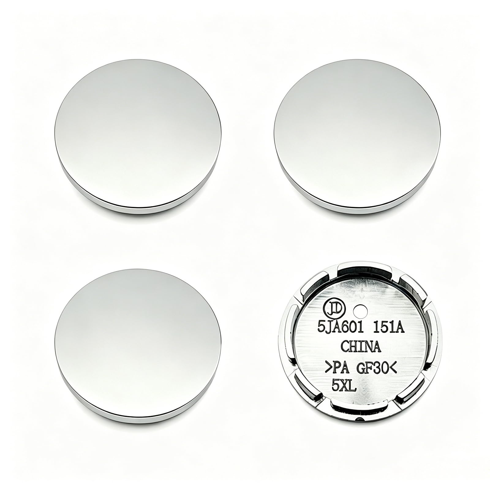 4 sztuki uniwersalne kołpaki na piasty 56mm, nasadki na piasty Od 56mm Id 51mm ABS srebrne kołpaki na piasty osłony piasty na felgi zamiennik nasadki na piasty kołpaki na koła dla piasty