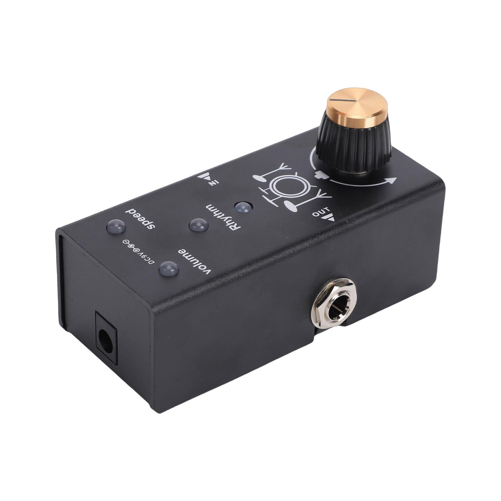 Luocute Pedal de Efectos de Guitarra, Caja de Ritmos Pedal de Guitarra de Efectos de Batería para Máquina con 55 Patrones de Ritmo Control de Volumen de Velocidad True Bypass para