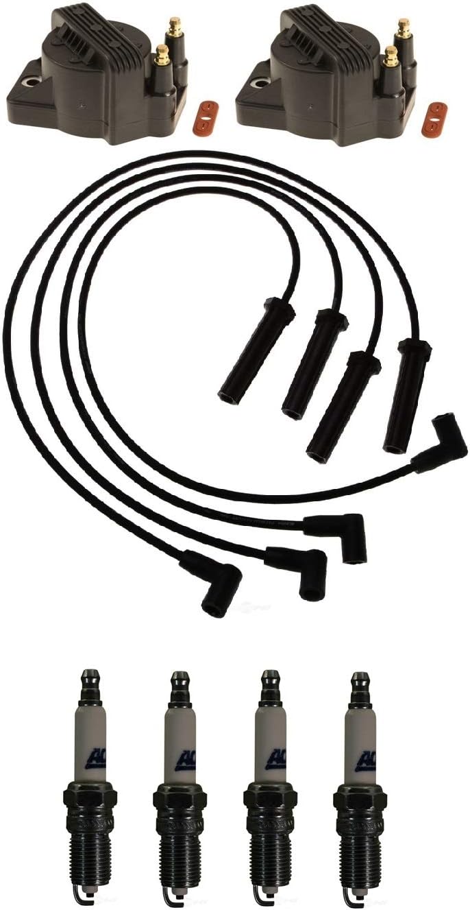 Ignition Wires 2 Coils 4 Spark Plugs Kit For Chevy S10