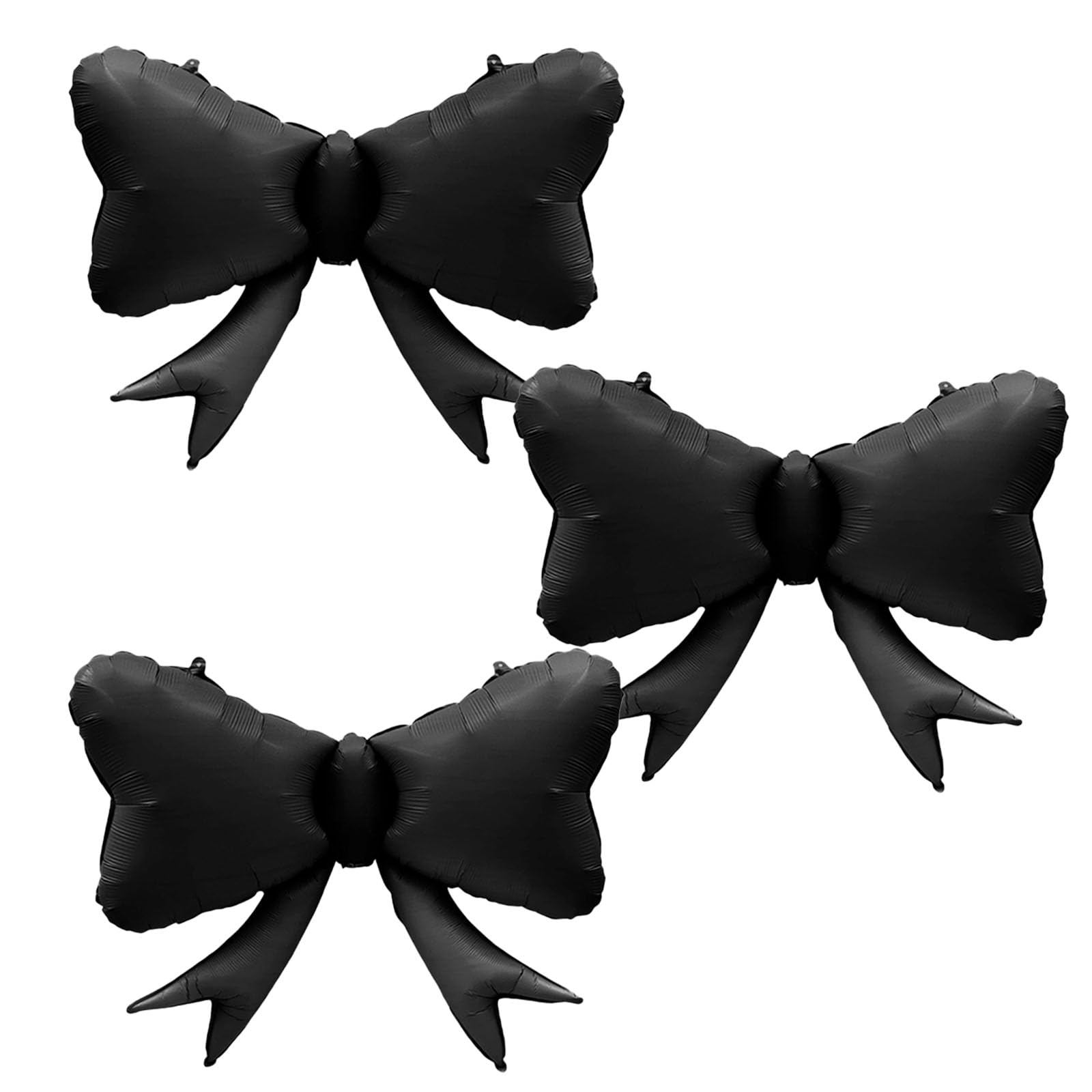 FBQ 3 Pcs Black Bow Balloon Bow Theme Party Baby Shower Birthday Party Girls Kids Foil Balloon Decoration Supplies