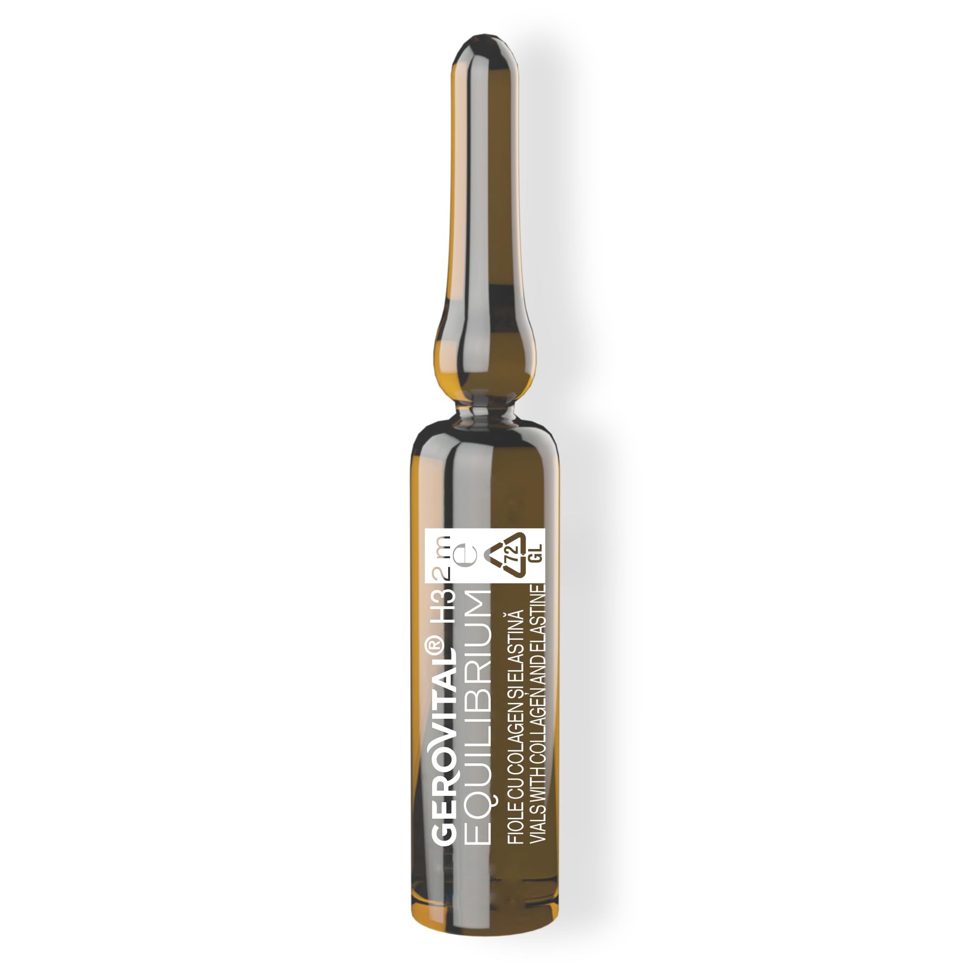 Fiale Professionali con Siero 12% Collagene ed Elastina | Siero Intensamente Idratante e Antirughe | Protezione Antiossidante | Prodotto Professionale, Gerovital H3 Equilibrium 20 Fiale x 2 ml