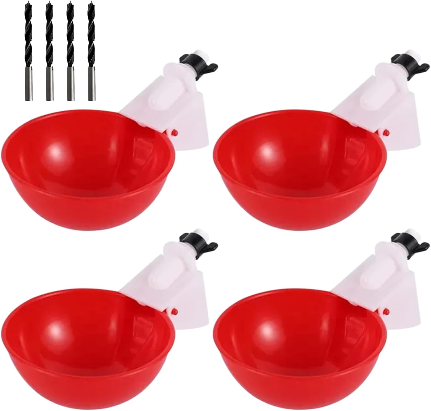 Chicken Water Cups (4 Pack), Automatic Chicken Waterer, AntiLeak