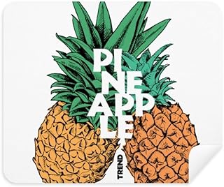 Pineapple Trend Couple Tropical Fruit Cleaning Cloth Screen Cleaner 2pcs Suede Fabric