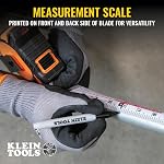 Klein Tools 9235 Tape Measure, Heavy-Duty Magnetic Measuring Tape with 35-Foot Double-Hook Double-Sided Nylon Reinforced Blade, with Metal Belt Clip