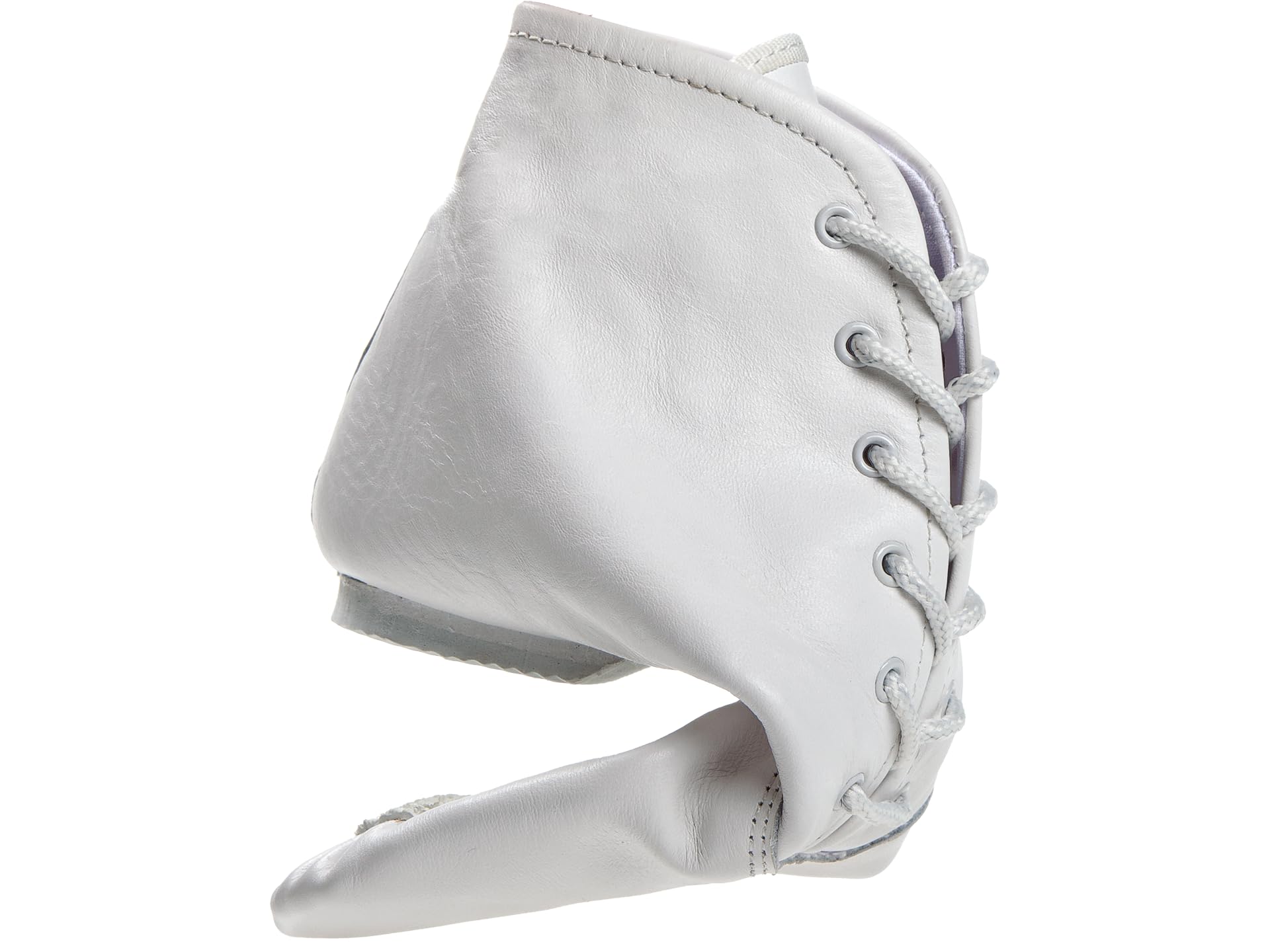 Diamant Gardeschuhe in weiß Leder mit geteilter Gummisohle Turniertauglicher Garde-, Show- & Jazztanzstiefel