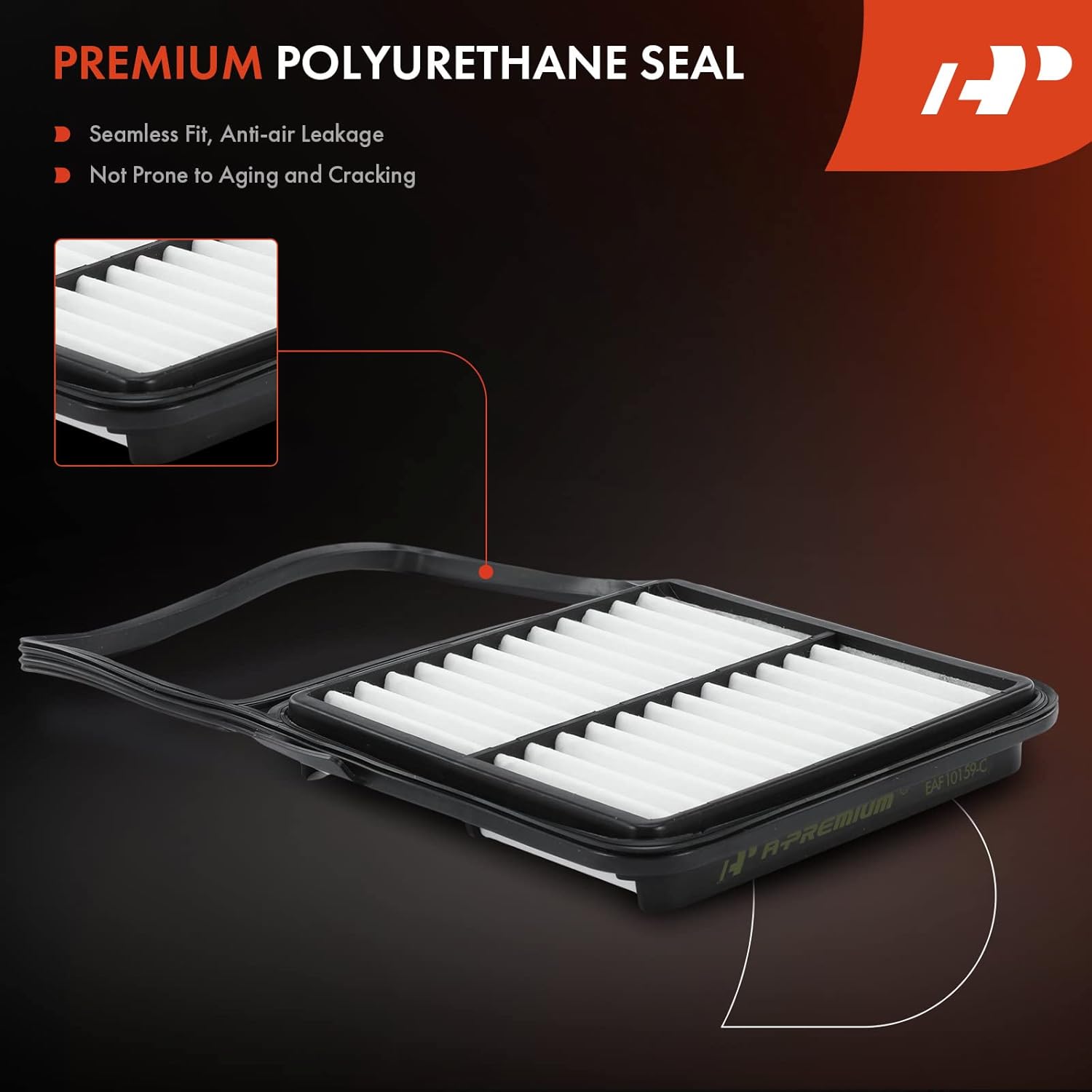 A-Premium 3-PC Engine Air Filter - Compatible with Toyota Prius 2004 2005 2006 2007 2008 2009 - L4 1.5L- Replace# 17801-21040