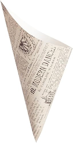 Miniatura 5 de Restaurantware Conetek - Conos de comida blancos ecológicos de 10 pulgadas perfectos para aperitivos, cono de papel seguro para alimentos,