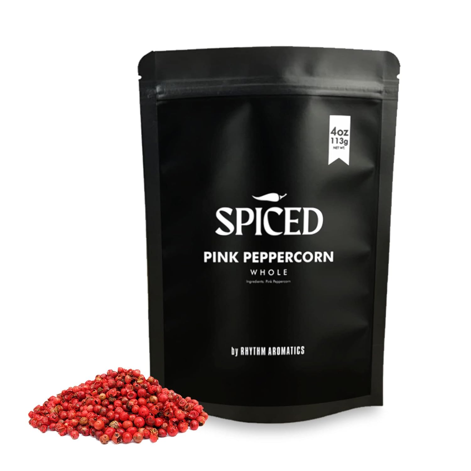 SPICED Whole Pink Peppercorn, 4oz of Pink Peppercorns from