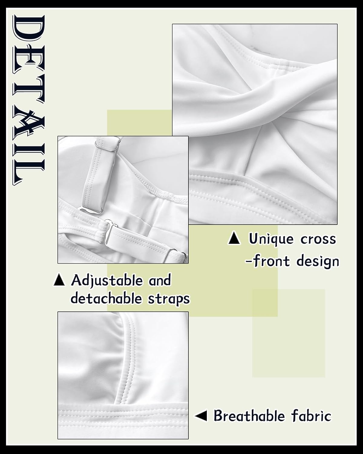 Women's Twist Front Full Coverage Swimsuit V Neck Padded High Waisted Ruched Bikini Set Two Piece Bathing Suit - Image 6