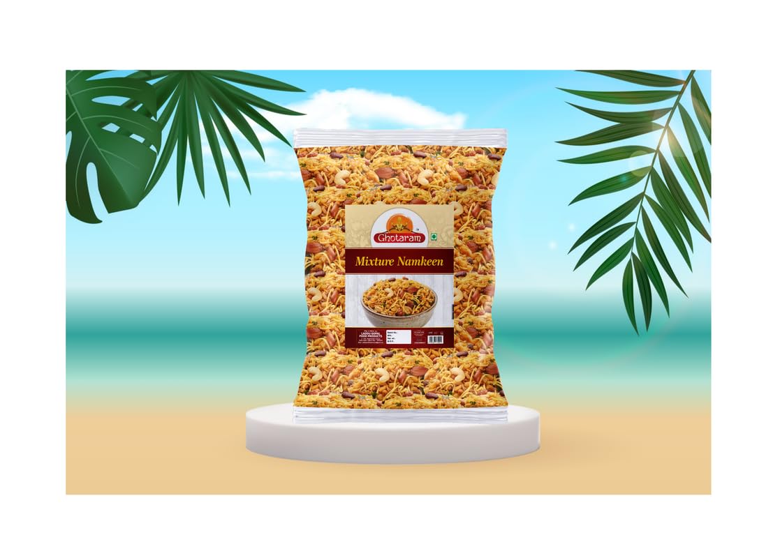 Ghotaram Gujarati Mix | Gujarati Namkeen | Spicy & Sweet in Flavour | Natural Flavouring Agent | Tea- Time Munchies to Spend Time with Family | Ready to eat Occasion Festival Namkeen-300g*1Pack 2