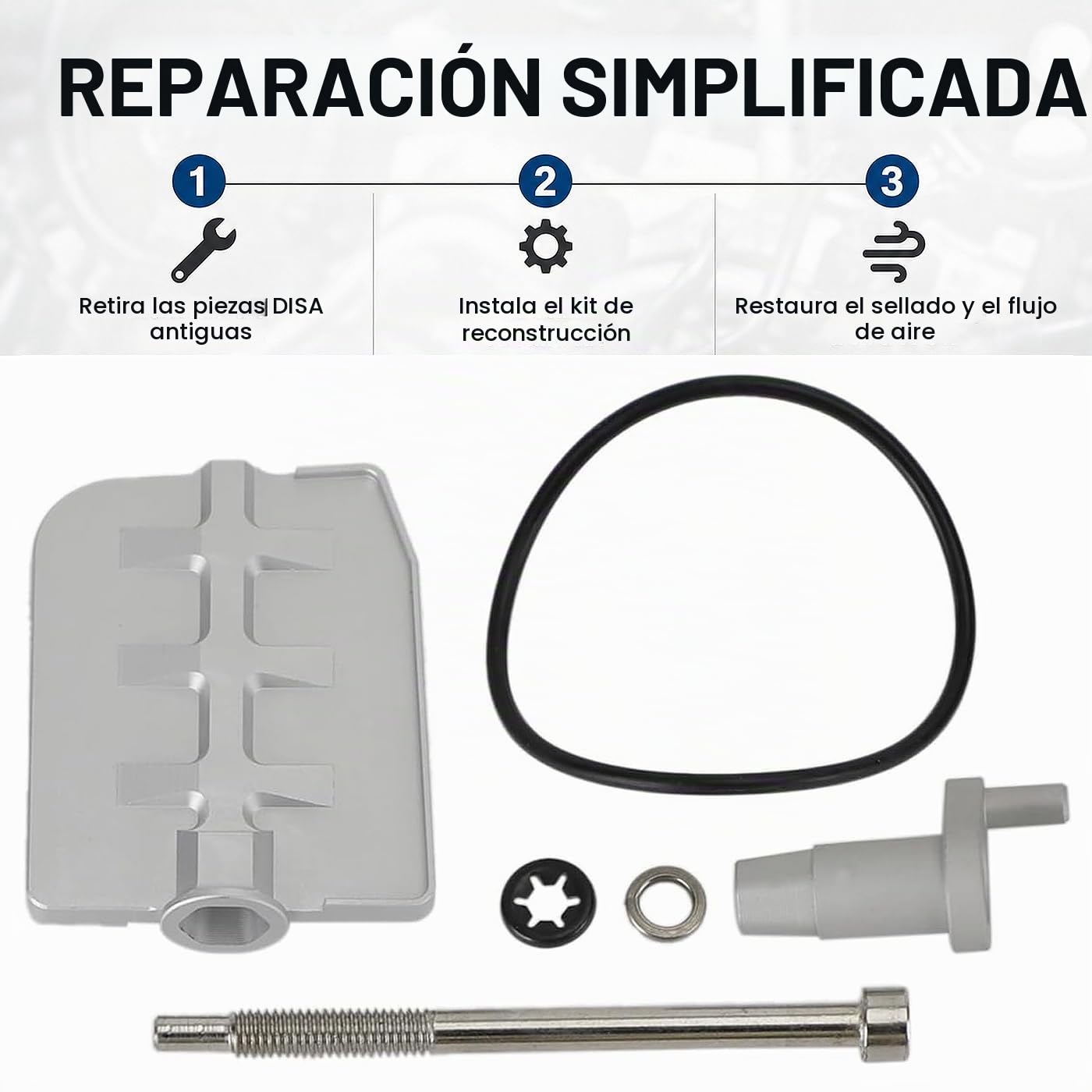 Reparación Kit de Válvula DISA para Automóviles, Lmq1698 Motor Disa Kit de Reparación Y Reconstrucción de Discos de Válvulas de Aluminio M54 3.0, para E36 E39 E46 E53 E60 E65 E66 E83 E85