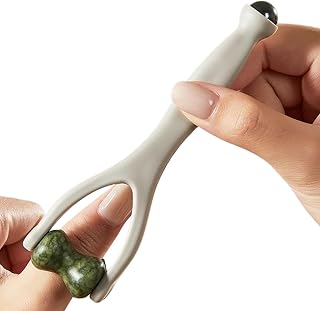 Fingerroller Massageinstrument Naturlig Jadesten Handhållen Portabel | Fingermassage Roller Verktyg Portabel För , Hemmabruk, Salonger, Resor, Sovsalar, Affärsresor, Både Män O