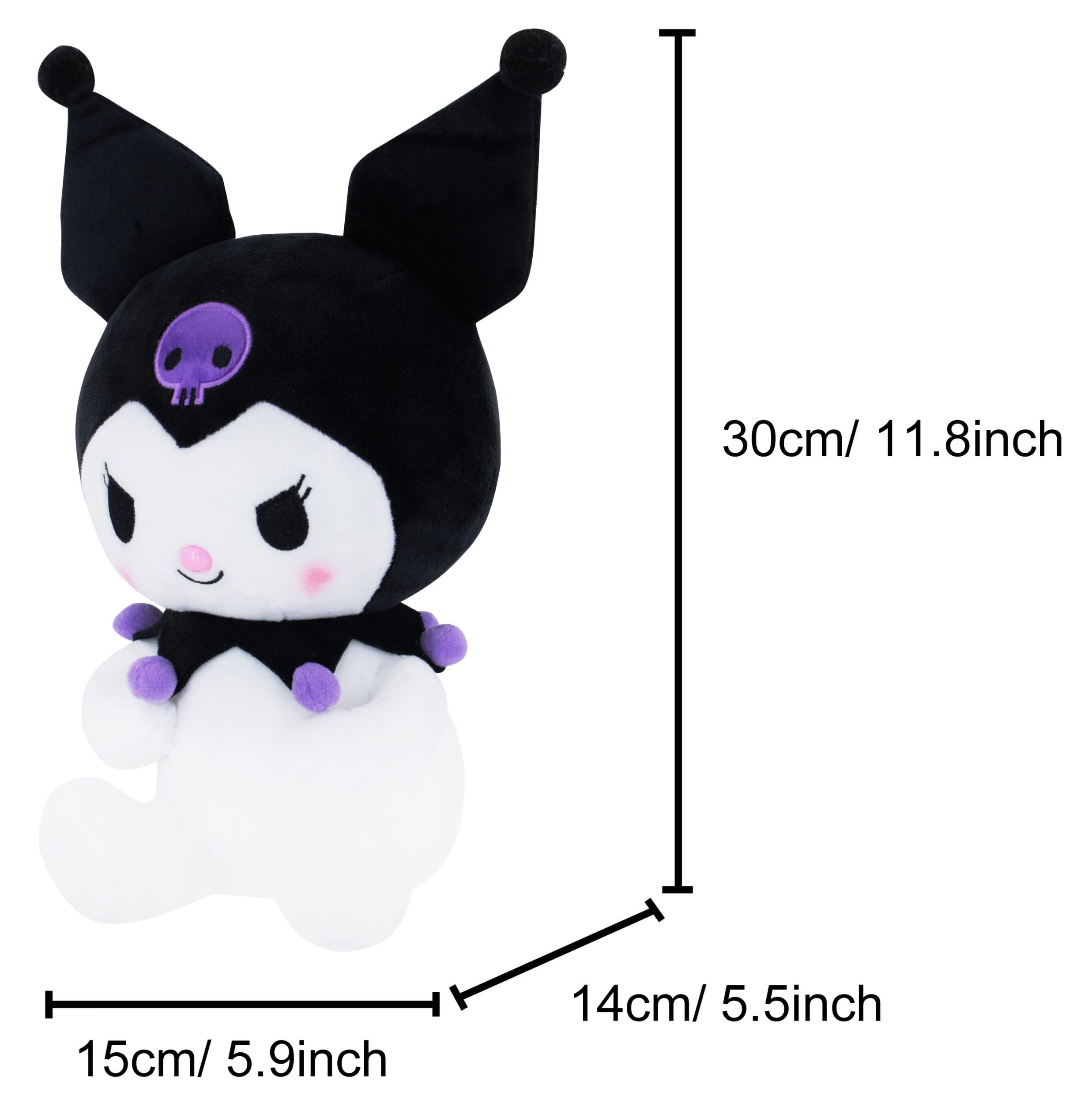 Oreiller Cervical Anime Kuromi - Peluche Mélodie Forme U Pour Voyage Et Bureau