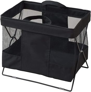 Yamazen HTB-SBK Basket Luggage Storage Box, Mesh Width 14.6 inches 37 cm, Depth 9.8 inches 25 cm