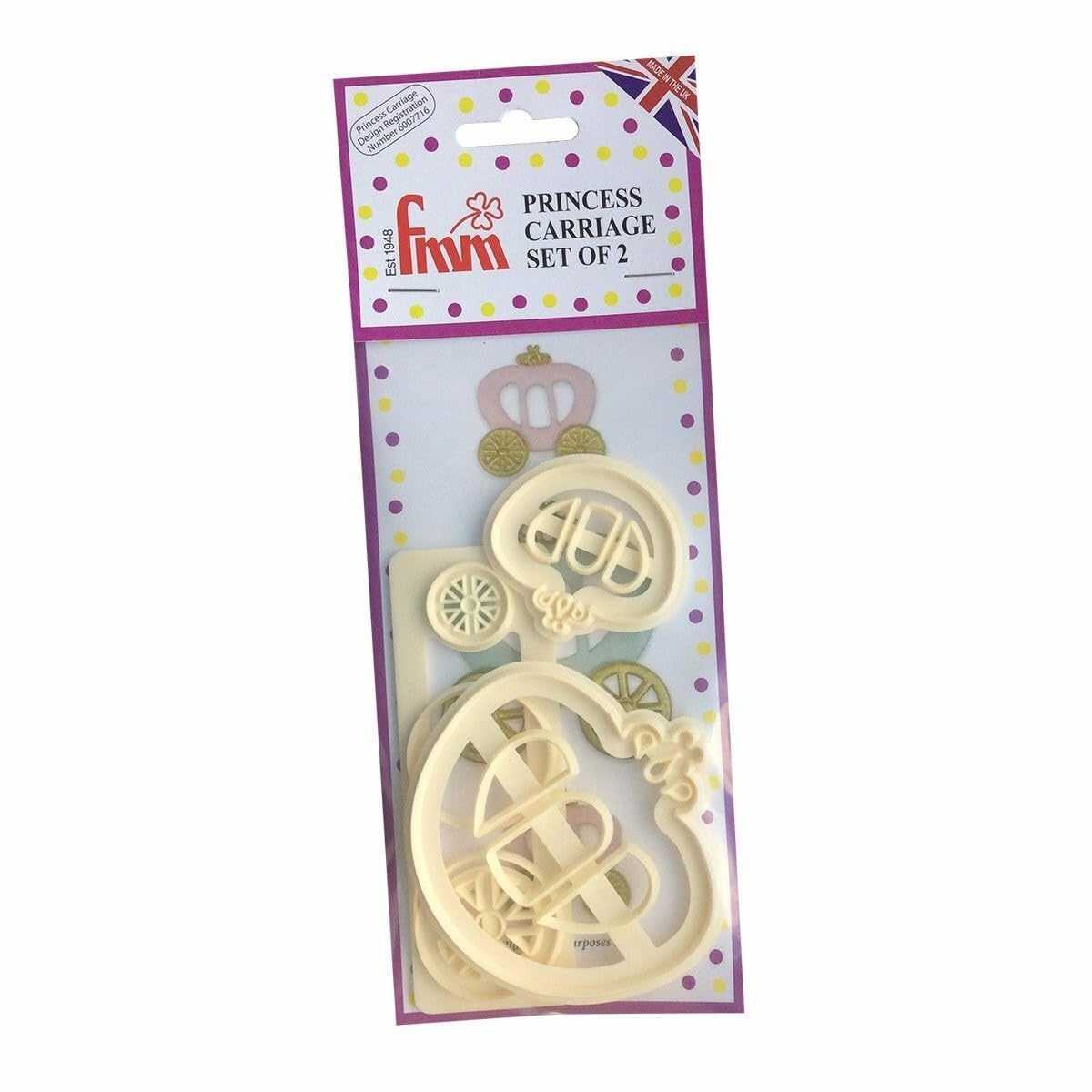Clearance Princess Carriage Icing Cutter Set Of 2
