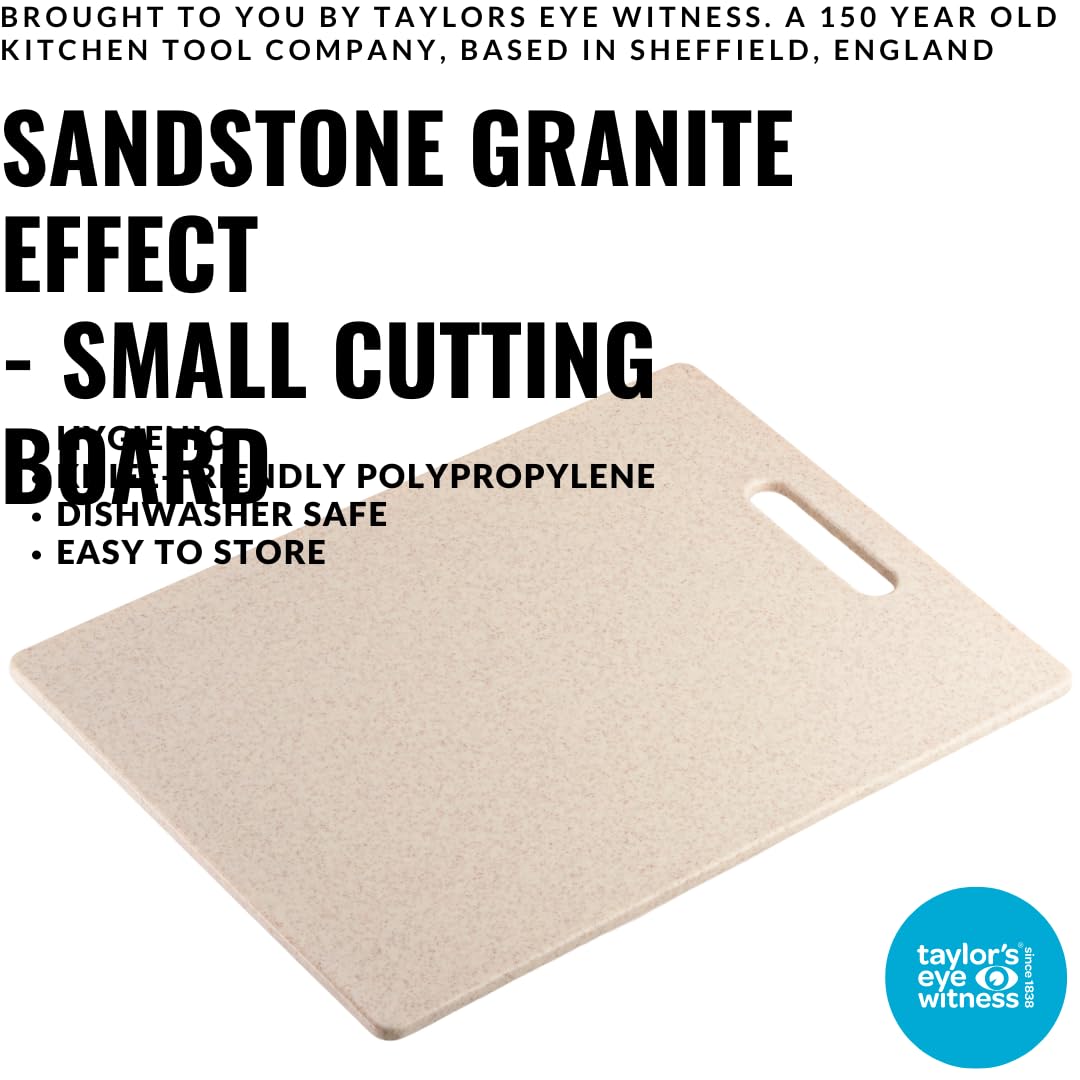 Taylors Eye Witness Sandstone Small Cutting Board, Sandstone Granite Effect, 25L x 15W cm - Image 2