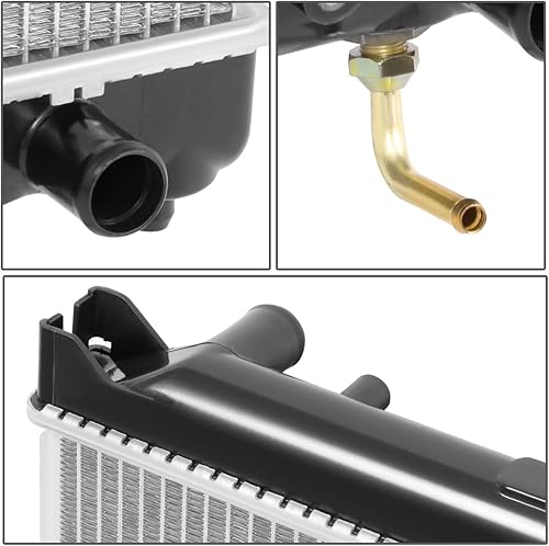 Miniatura 16 de DNA Motoring OEM-RA-13283 - Radiador de núcleo de aluminio estilo fábrica de 23-9/16 pulgadas, compatible con Suzuki Esteem AT/MT 99-02