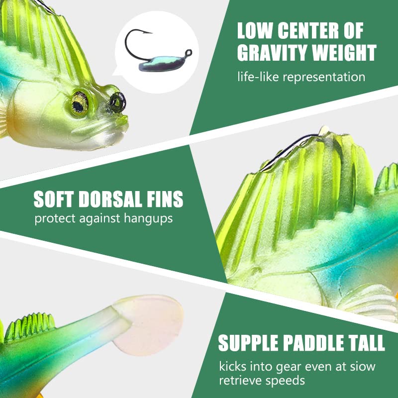 Z-MAN Zman Razor Shadz 4.5in Pearl 4 Pack