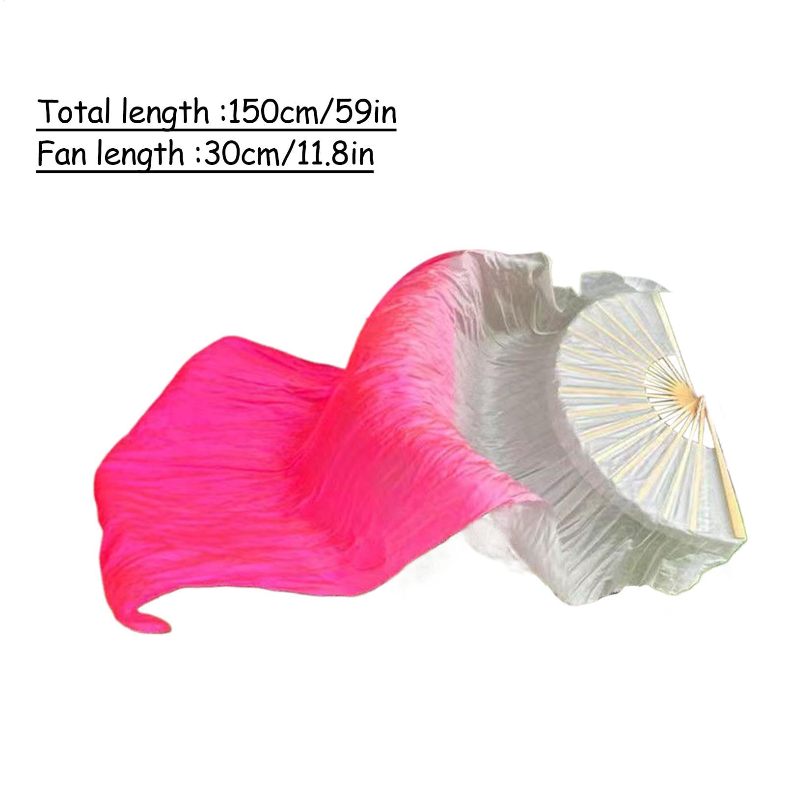 Silk Veil Fans, Chinese National Dance Fan Set, Flowing Performance Flag Fans for Dancers