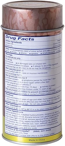 Miniatura 4 de Yeso medicado para aliviar el dolor (alivio del dolor muscular, dolor en las articulaciones, dolor de espalda, lesiones deportivas) (3 latas)