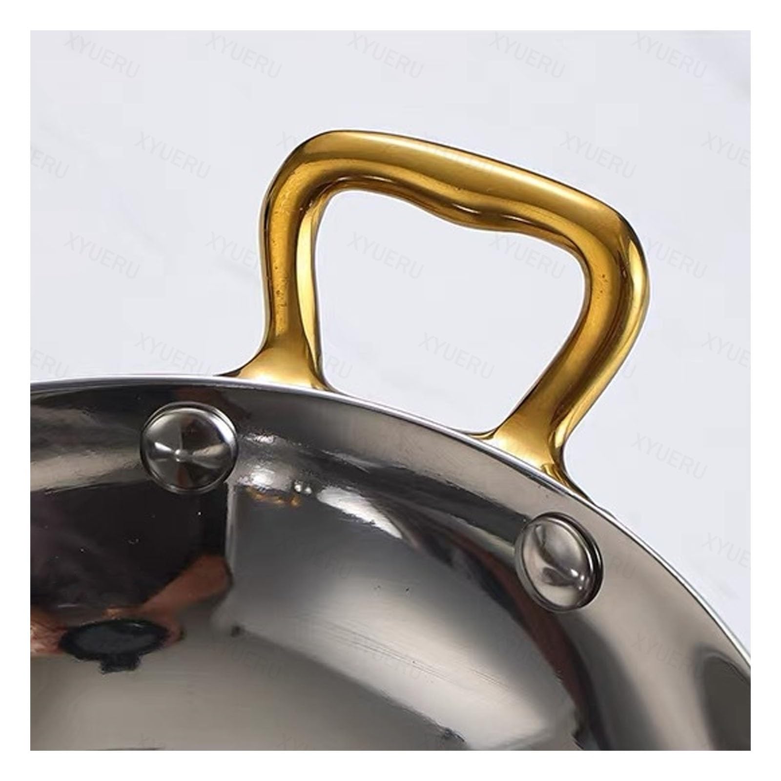 Padella per paella per frutti di mare, pentole in acciaio inox con doppi manici, teglia ovale per uso domestico e ristorante