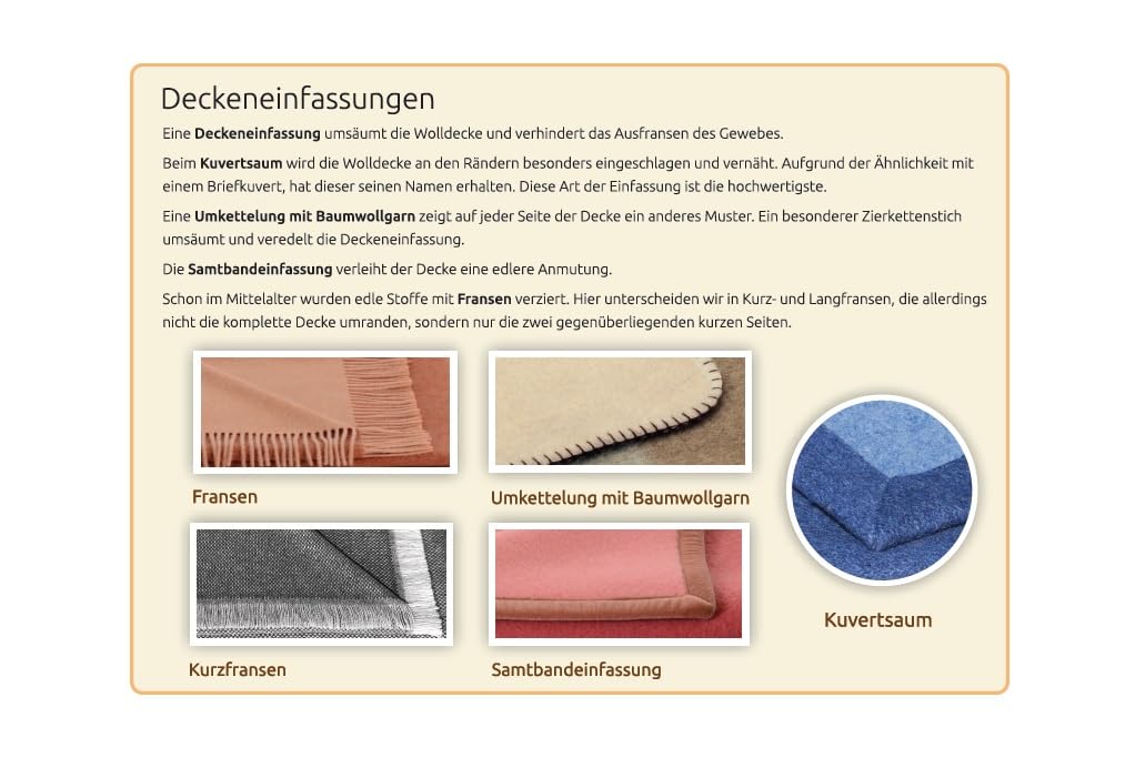 STEINBECK Decke Mekka aus 100% Kamelhaar Farbe Kamel in DREI Größen, 150x200 cm Gewicht 1300 g