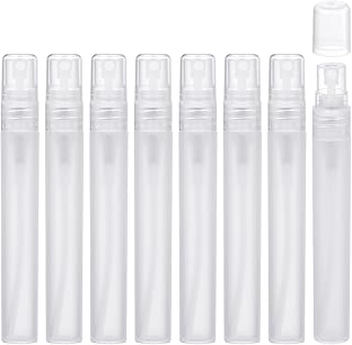 loraleo 8Pcs Clear Spray Bottle 10ml Perfume Spray Bottle Perfume Atomizers Travel Bottle Refillable Empty Glass Bottle Mini Fine Mist Spritzer Bottle for Makeup Liquid Containers (10ml)