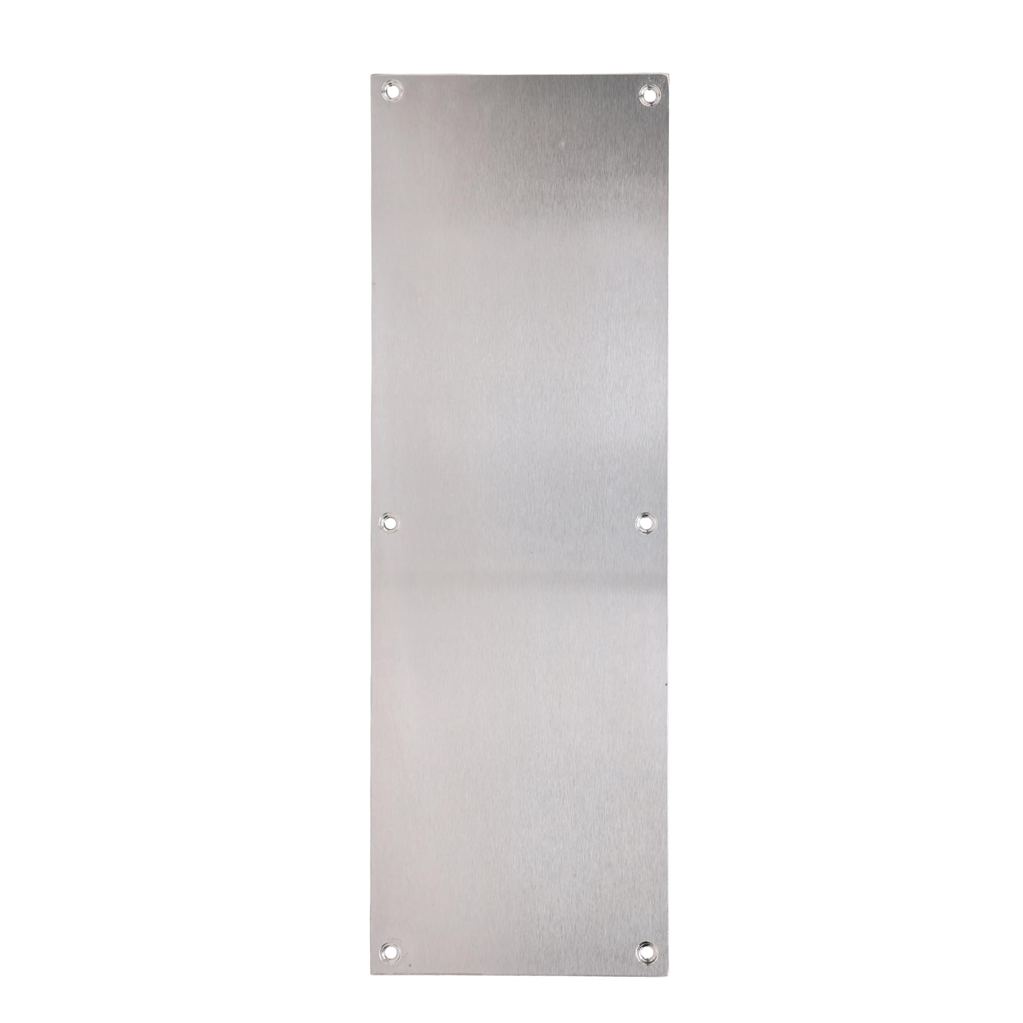 SKANDH Stainless Steel Finger Plate 12 X 4 Inch Push Plate for Door, Silver, 12x4, 12" X 4" X 0.11"