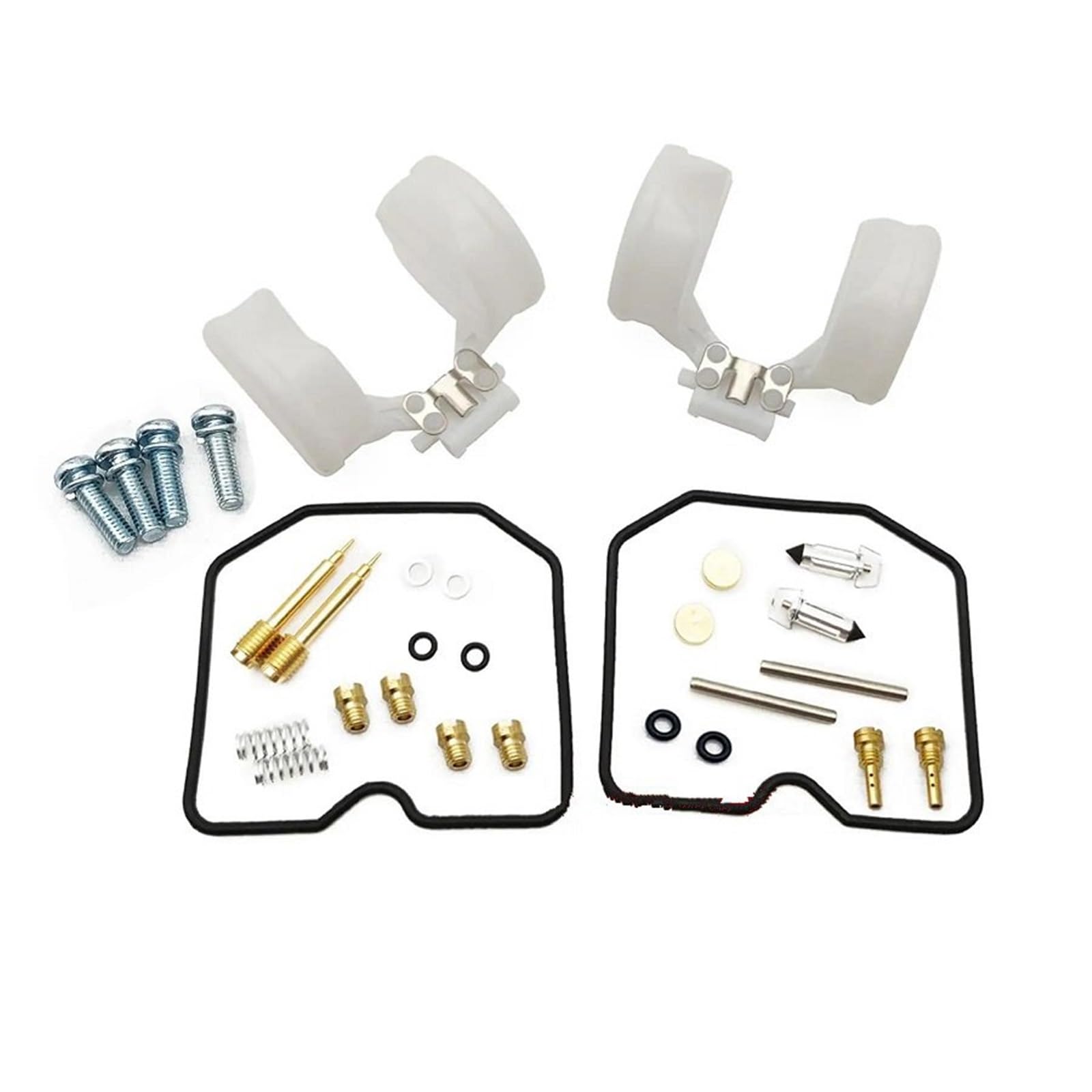 Zwbhnb 2Sets B Motorcycle Carburetor Repair Kit For K&Awasaki Ex500 Gpz500 Gpz500s Gpz Ex En 500 For Ninja 500R En500 Vacuum Diaphragm And Float Rebuild Kits(2Sets B)