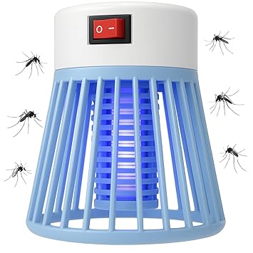 HNY Electric Mosquito Killer Lamp with UV Light Trap Insect Zapper Fly Bug Killer for Home Indoor Outdoor Mosquito Trap Machine with Protective Cover & On/Off Switch, Chemical-Free Pest and Control - image, photos