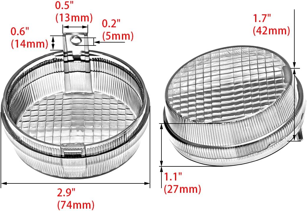 Motorcycle 4pcs Turn Signals Light Lens Covers For 1998-2018 Honda Shadow Phantom Spirit Fury Interstate Metropolitan Valkyrie 1300 600 750 VT750 VT1300