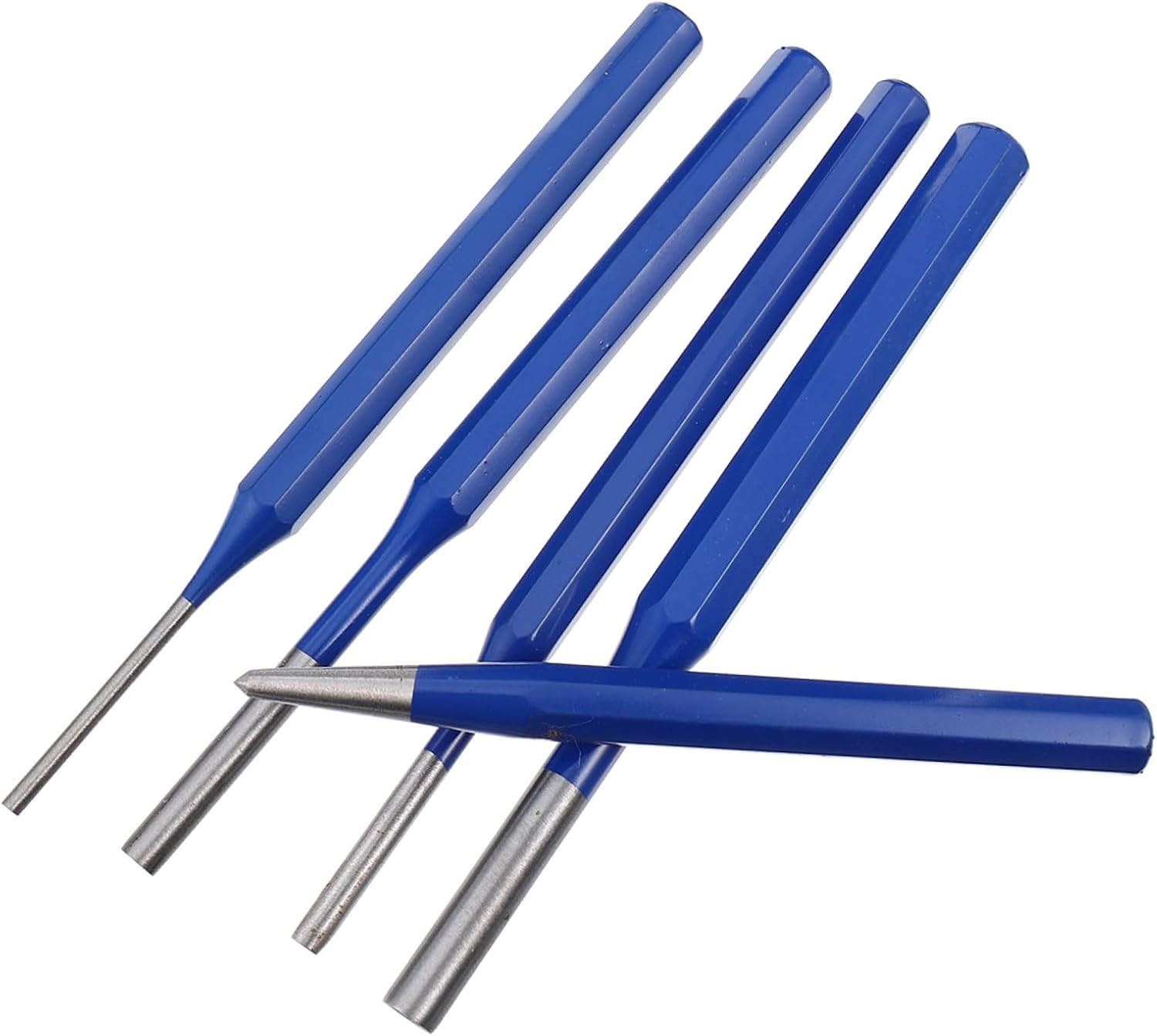 Mikikit Hole Puncher for Pins 5pcs Center Punches Cylindrical Punch Center Punch Pin Drilling Tool Woodworking Tool
