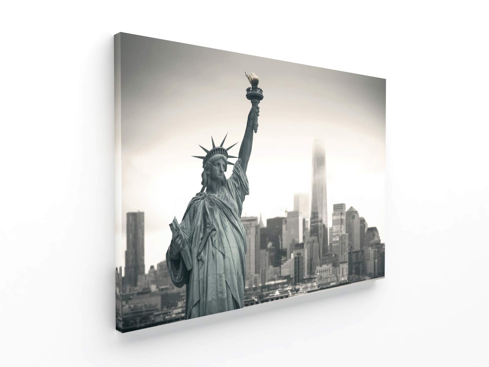 Tableau Photo Sur Toile 100x50 Cm - Statue De La Liberté New York - Style Moderne - Neuf