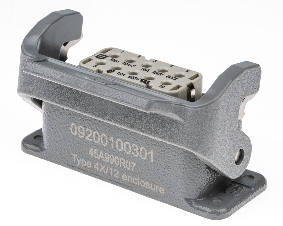 HARTING Han A Verriegelungshebelsatz – Stecker 3+PE-polig, 10A, 230-400V, PG11