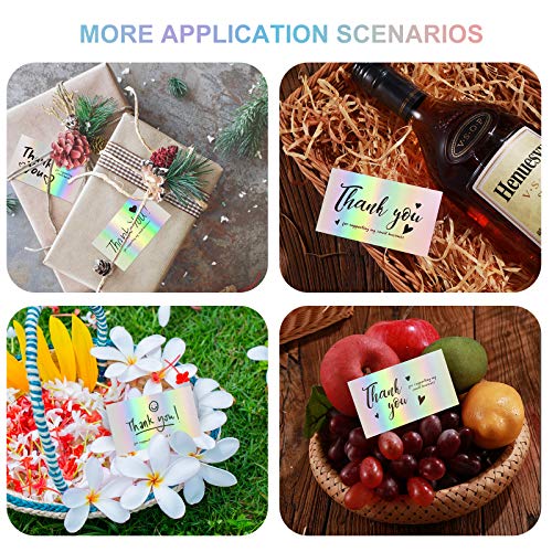 Fzr Legend 120PCSHOLOGRAPHICSILVERCARDS 120Pcs Thank You Cards Small Business thumb #5