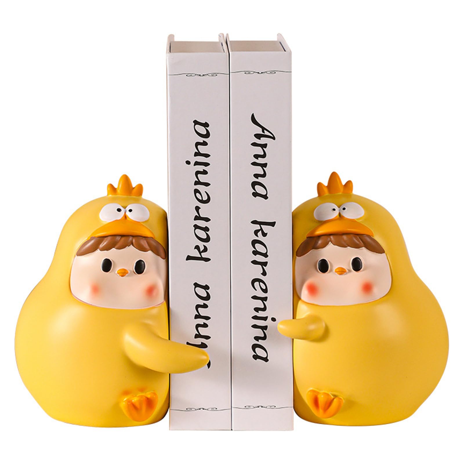 Amazon.co.jp: ERQIONGLYW かわいいブックエンド かわいいハグチキン