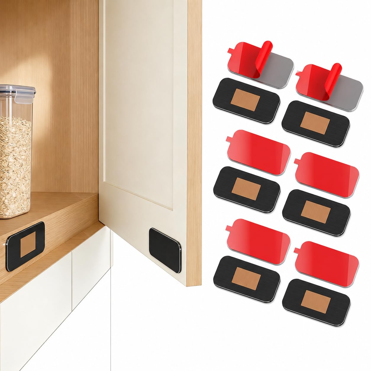 Magnetic Cabinet Catches - 12 Pack Strong Hold -13