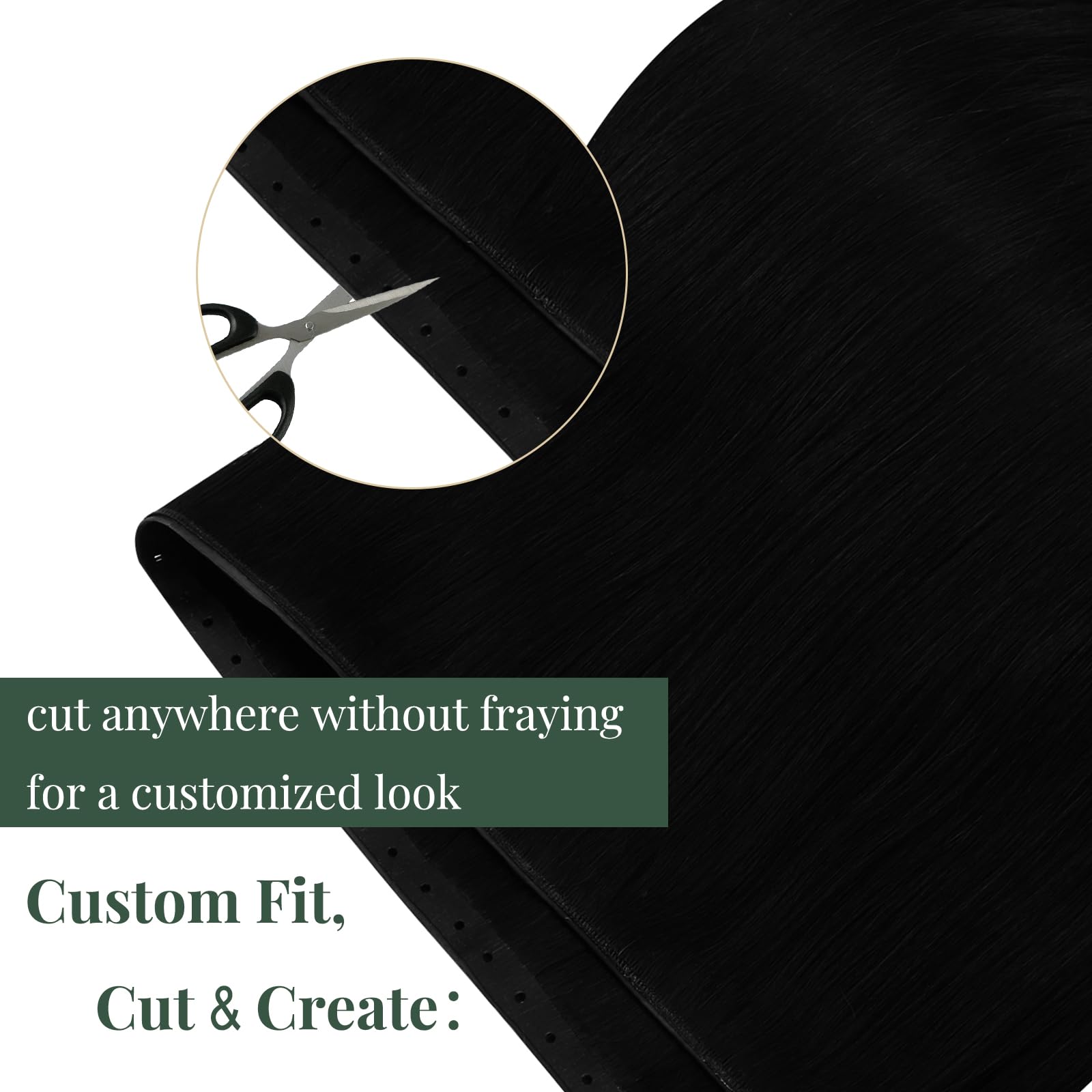 Ugeat Butterfly Weft Hair Extension czarne Remy Butterfly, prawdziwe włosy, prawdziwe włosy, naturalne włosy, 40 cm, 80 g